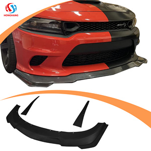 L'usine Honghang produit des accessoires automobiles chargeur ABS noir lèvre avant pièces de carrosserie adaptées au chargeur <span class=keywords><strong>Dodge</strong></span> 2015 + - Product Image 3