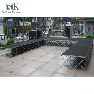 เวทีพกพาแบบโมดูลาร์พร้อมผ้าม่านและแท่นสำหรับใช้งานกิจกรรมกลางแจ้งและในร่ม - Product Image 2