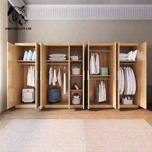 Armario de madera estilo rústico, diseño moderno, fabricado en China, precio bajo, personalizable, en stock, listo para enviar, muebles de dormitorio. - Product Image 6