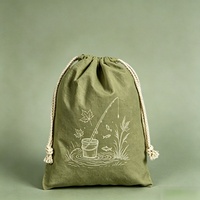 Sac à cordon en toile à motif de dessin animé, lavable, anti-poussière, écologique, sac de rangement réutilisable, pochette d'emballage, souvenirs de fête, bonbons