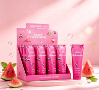 Lotion pour le corps Scenabella Sweet Temptations à la senteur de pastèque 236ml, parfum frais de melon, crème hydratante pour le corps, senteur fruitée sucrée
