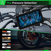 Podofo 6 "Moto GPS Portable Carplay Écran Android Auto Airplay BT Type-C SWC Caméra Étanche OEM Usine TPMS