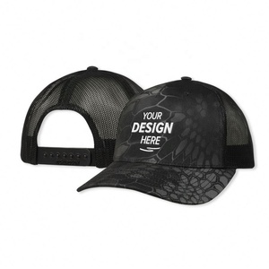 Gorra de camionero de camuflaje de malla de verano a la moda de Europa y América, gorra de béisbol con estampado de piel de pitón ligeramente curvada para exteriores - Product Image 1