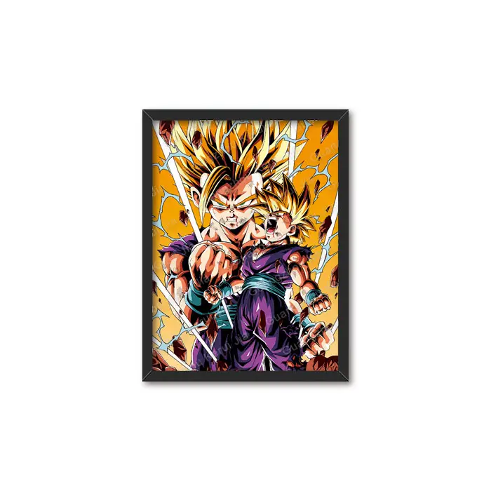 288 diseño al por mayor personalizado respetuoso con el medio ambiente DBZ Narutos Demon Marvel Messi Ronaldo Horrible película 3D Flip Lenticular Anime Poster