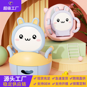 ที่นั่งฝึกขับถ่ายสำหรับเด็กผู้หญิง วัสดุ PP เก้าอี้นั่งชักโครกแบบพกพาพร้อมเบาะนุ่มเพื่อการใช้งานที่สะดวกสบาย - Product Image 3