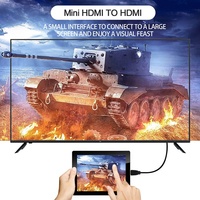 Cable HDMI Tipo A Macho a Mini HDMI Tipo C Macho Xput, Full HD 1080P 3D con Ethernet, Cable de Video Negro para Monitor de Cámara HD