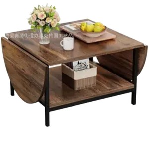 Mesa de Centro Moderna de Madera, Plegable y Móvil, para Espacios Pequeños, Sala de Estar, Balcón - Product Image 3