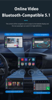 Autoradio Android 14 OLED avec CarPlay et Android Auto sans fil Snapdragon 665 pour BMW Série 3/5 E60/E61/E90 Écran multimédia GPS