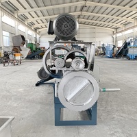 Machine de granulation à vis simple à double étage pour films plastiques usagés avec alimentation automatique