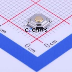 TS-1187A-B-A-B Tactile Switch SMD Switch Single Pole Single Throw Round Button 1.6N Vertical Mount - Product Image 1