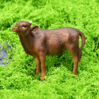 Produit transfrontalier populaire : Modèle d'animaux sauvages en PVC massif, à assembler, représentant des bovins Ancora Mavericks jaunes, pour décoration de scène