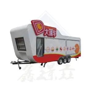 Camión de comida móvil, panadería, carrito de comida móvil, tienda callejera eléctrica, remolque