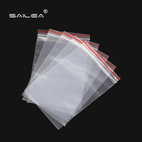 Sacs PE transparents refermables à fermeture éclair, étanches et hermétiques, avec marquage à chaud, pour aliments pour animaux, gelée, lait, diverses tailles (8-20 microns), fins