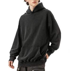 Sudadera con Capucha Unisex de Corte Regular, Informal, de Poliéster/Algodón Transpirable, Mangas Largas, Lavado Enzimático, para Otoño, ODM - Product Image 1