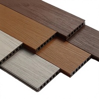 Plancher en WPC de haute qualité, co-extrudé, antidérapant, imperméable, résistant aux UV, couleur teck, pour extérieur, cour, jardin, parc