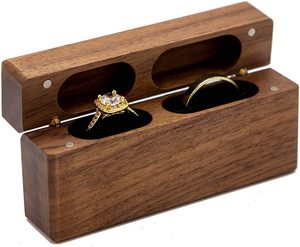 Best sellingholder ring bearing box wooden jewelry box for ring/gift storage