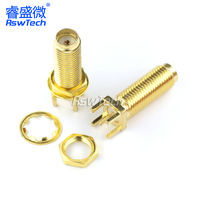 Montaje de adaptador de Cable Coaxial de asiento de antena de/KHD SMA JACK hembra recto Vertical con conector Rf de 4 pines