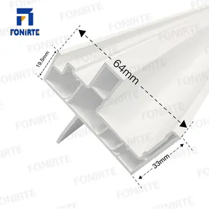American style Fonirte Lead free pvc profil extruded plastic profile to make Hung Tilt window