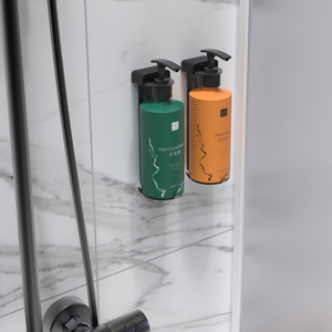 Distributeur de shampooing hôtel de luxe 5 étoiles 300ml avec support support distributeur de savon en acier inoxydable - Product Image 2