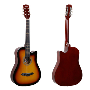 <span class=keywords><strong>Guitarra</strong></span> Acústica de 38 Pulgadas Más Vendida en la Tienda en Línea, Logotipo Personalizado al por Mayor a Precio Económico, 6 Cuerdas de Acero <span class=keywords><strong>para</strong></span> <span class=keywords><strong>Principiantes</strong></span> - Product Image 4