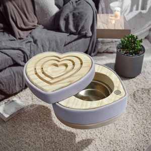 Brûleur d'encens en bois de santal fait main avec support métallique géométrique, diffuseur aromatique, utilisation toute saison - Product Image 6