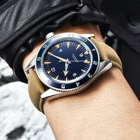 41mm plongée sans logo NH35 montre bracelet en acier inoxydable hommes mécanique Oem montre de plongée automatique montre logo personnalisé