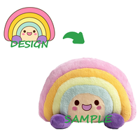 Porte-clés personnalisé en peluche super douce en polyester, brodé et personnalisable