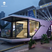 Casa Cápsula Ecológica de Estructura de Acero Rectangular, Estilo Postmoderno, con Materiales Innovadores, Ensamblaje Rápido y Diseño Flexible