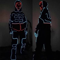 Costume de robot LED personnalisé RICHSHINING, vêtements lumineux à laser, robe de danseurs pour spectacle de scène de fête