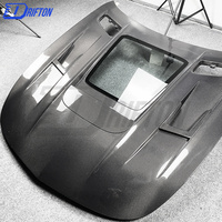 Drifton Yeni Agresif Görünür Motorlu Karbon Fiber Kaput 3K Düz Dokuma Parlak Mat Siyah UV Korumalı Mercedes AMG GT