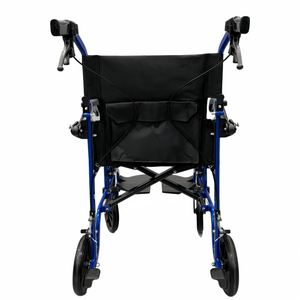 Sedia a Rotelle Pieghevole Leggera MZU, Telaio Ripiegabile, Adatta per Adulti e Anziani, Carrello da Viaggio Compatto - Product Image 3