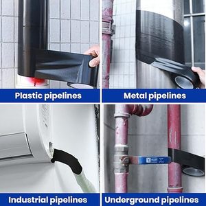 PVC chịu nhiệt chết cắt ống bọc băng cho bảo vệ chống ăn mòn cống và ngầm Ống cách nhiệt ngoài trời - Product Image 6
