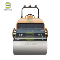 Rouleau vibratoire Storike Roller1 Ton 2 t 3t 4t à double tambour, compacteur de rouleaux pour la construction de routes en asphalte, de 0,3 tonne à 4 tonnes