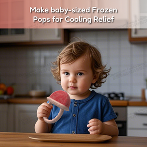 NOUVEAU Cold Soothing Sore Gums Teething Relief Toys Silicone Feeder Breastmilk Popsicle Mold Baby Water Filled Freezable Teether - Product Image 5