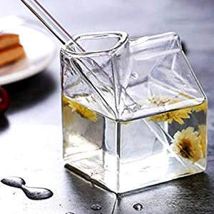 Botellas de Leche Cuadradas de Vidrio de Borosilicato de Alta Calidad al por Mayor, Resistentes al Calor, Sopladas a Mano, Aptas para Lavavajillas y <span class=keywords><strong>Microondas</strong></span> - Product Image 5