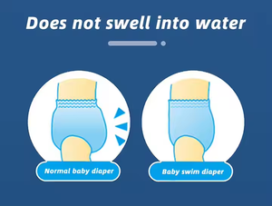 Pantalon de bain <span class=keywords><strong>jetable</strong></span> pour bébés, protège-fuites élastique et imperméable avec OEM ODM Japan SAP Pool Use Baby Diaper - Product Image 6