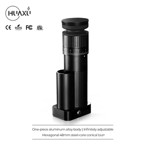 Moulin à café à meules en aluminium noir à 6 cœurs, moteur CC, 48 mm, machine à café avec doseur magnétique, vente chaude - Product Image 5
