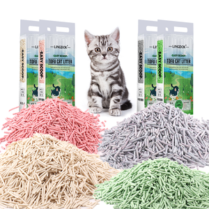 ทรายแมวเต้าหู้ กลิ่นกาแฟ แอปเปิ้ล ลาเวนเดอร์ เลมอน ย่อยสลายได้ ไร้ฝุ่น จับตัวเป็นก้อน ล้างออกได้ - Product Image 1