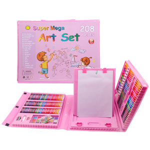 EPT Wholesale China School <b>Kids</b> Drawing Art <b>Set</b> <b>Stationery</b> <b>Set</b> 208 Pieces Drawing Art <b>Set</b> - Product Image 3
