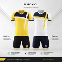 Maßgeschneiderte Fußballtrikots Team-Uniform OEM Personalisierte Sublimations-Spandex/Baumwolle Atmungsaktiv Kurzarm