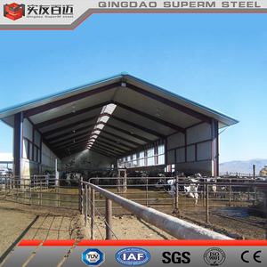 Bâtiment à structure en acier <span class=keywords><strong>Boeuf</strong></span> Veau Vache Étable laitière Maison préfabriquée Hangar de <span class=keywords><strong>grange</strong></span> - Product Image 6