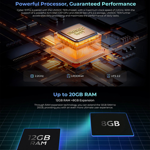 HOTWAV Cyber 13 Pro Smartphones resistentes Android 13 <span class=keywords><strong>20GB</strong></span> + 256GB Teléfono móvil 150LM Linterna 10800mAh 16MP + 64MP Cámara Teléfonos móviles - Product Image 6