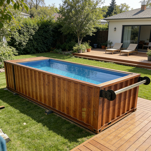 Piscine <span class=keywords><strong>de</strong></span> luxe <span class=keywords><strong>de</strong></span> 20 pieds <span class=keywords><strong>en</strong></span> <span class=keywords><strong>fibre</strong></span> <span class=keywords><strong>de</strong></span> verre à pente infinie, petite piscine conteneur avec fenêtre <span class=keywords><strong>en</strong></span> verre acrylique, piscine au sol <span class=keywords><strong>en</strong></span> <span class=keywords><strong>fibre</strong></span> <span class=keywords><strong>de</strong></span> verre - Product Image 4