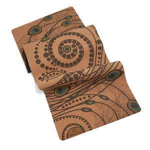 Tapetes de <span class=keywords><strong>Yoga</strong></span> de Corcho y Caucho Reciclables Personalizados con Logotipo en Relieve y Bolsa para <span class=keywords><strong>Yoga</strong></span> - Product Image 6