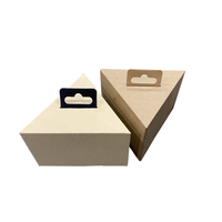 Tube triangulaire en papier kraft recyclé avec cintre, design haut de gamme, emballage pour montres, vêtements, produits électroniques