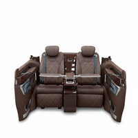 Siège Aero Premium VIP METRIS en PU de Luxe, Conversion Quatre Places, Ventilation, Chauffage, Réfrigérateur Intégré, Tablette Style Avion, Exécutif