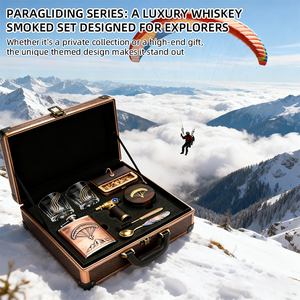 Ensemble de <span class=keywords><strong>parapente</strong></span> personnalisé fumé, cadeau d'entreprise pour les membres de la compétition, souvenir, whisky fumé, cocktail diamant, OEM/ODM - Product Image 4