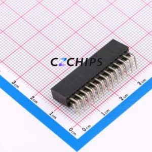 PM254-2-13-W-8.5 Pin Socket Bent Lead Through Hole,P=2.54mm Connector 2x13P 2.54mm 2.54mm Square Hole - Product Image 2