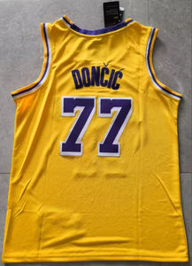 2025 Heren Nieuwe 77 Luka Doncic Geborduurde Groothandel Goedkope Hot Selling Direct Verzendbare Basketbal Jersey - Product Image 2