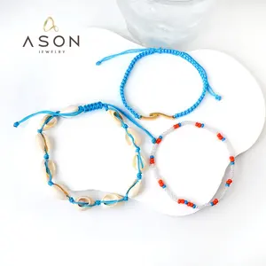 Ason Jewelry günstige Preise lässiges Mädchen-Armband Strand-Stil modisches Armband Edelstahl verstellbares Armband für Damen